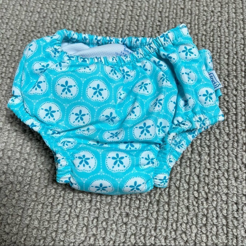 🍭6/$30 iPlay Sand Dollar Beachy Infant Baby Girl Swim Diaper - Small 3-6 months